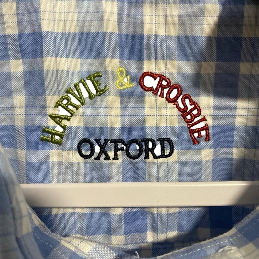 Harvie & Crosbie Oxford - Blue Check - XL - Bangladesh - Picture 5 of 7